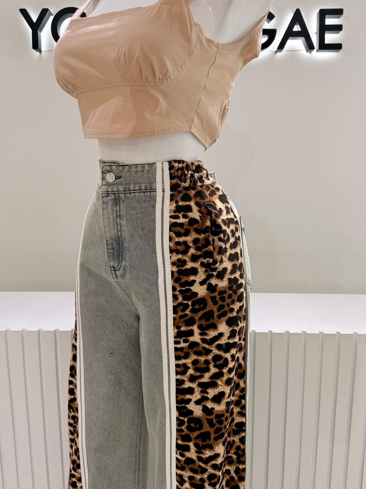 Pantalón Demin leopardo