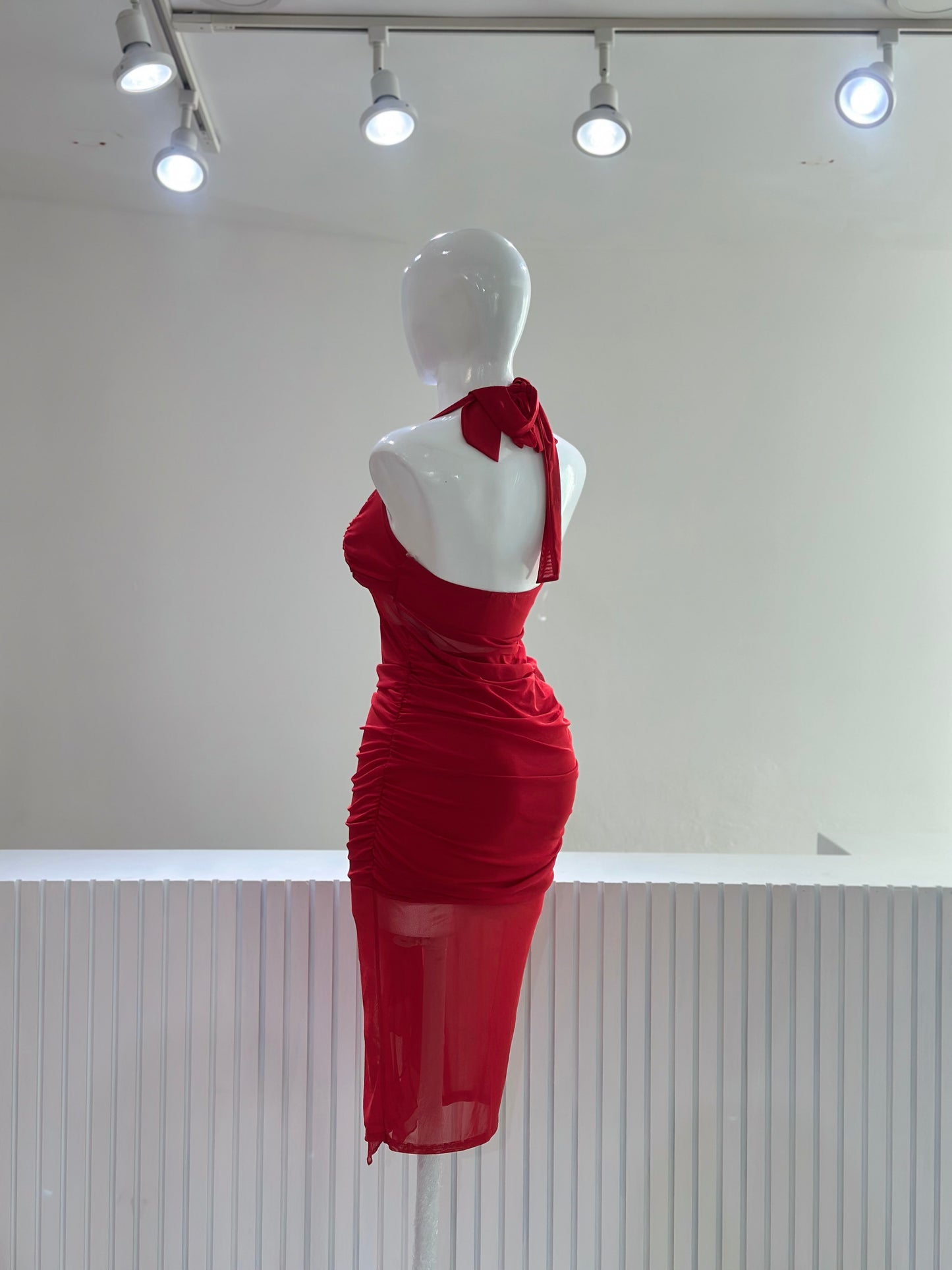 Vestido Mesh Olan Red