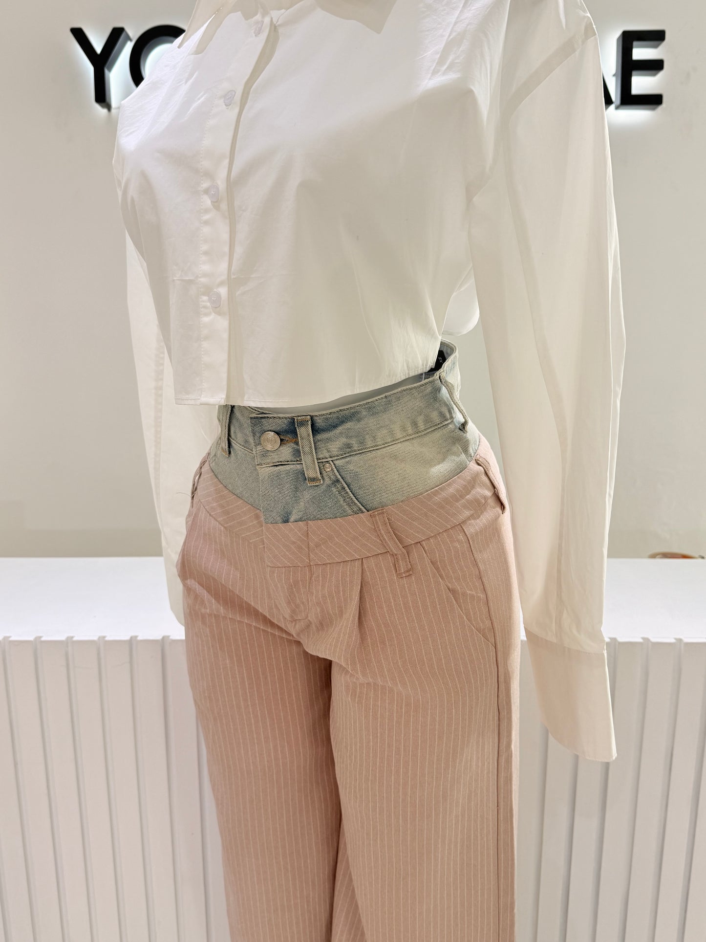Pantalón Rosa Demin