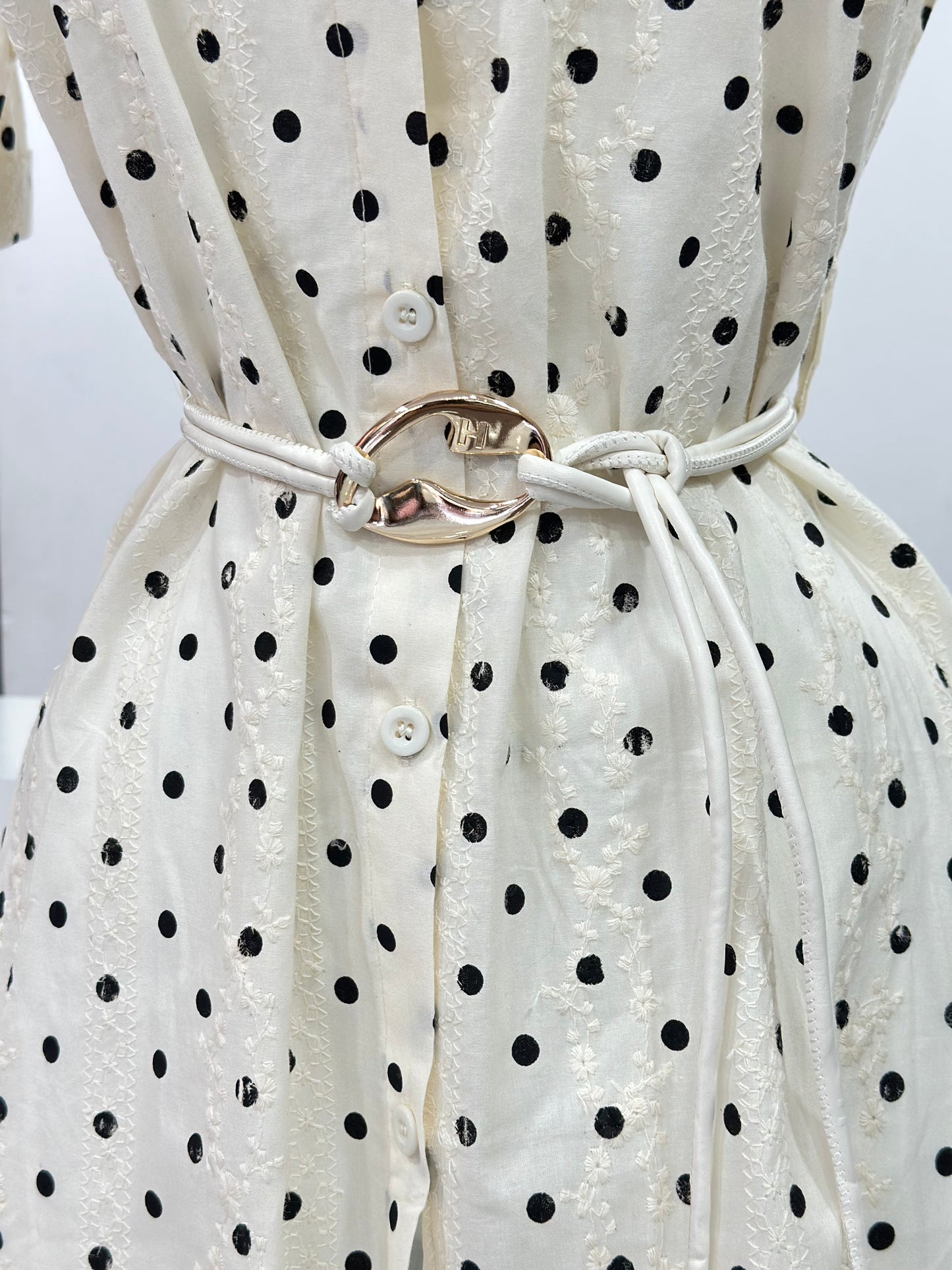 Vestido Lunares Lino