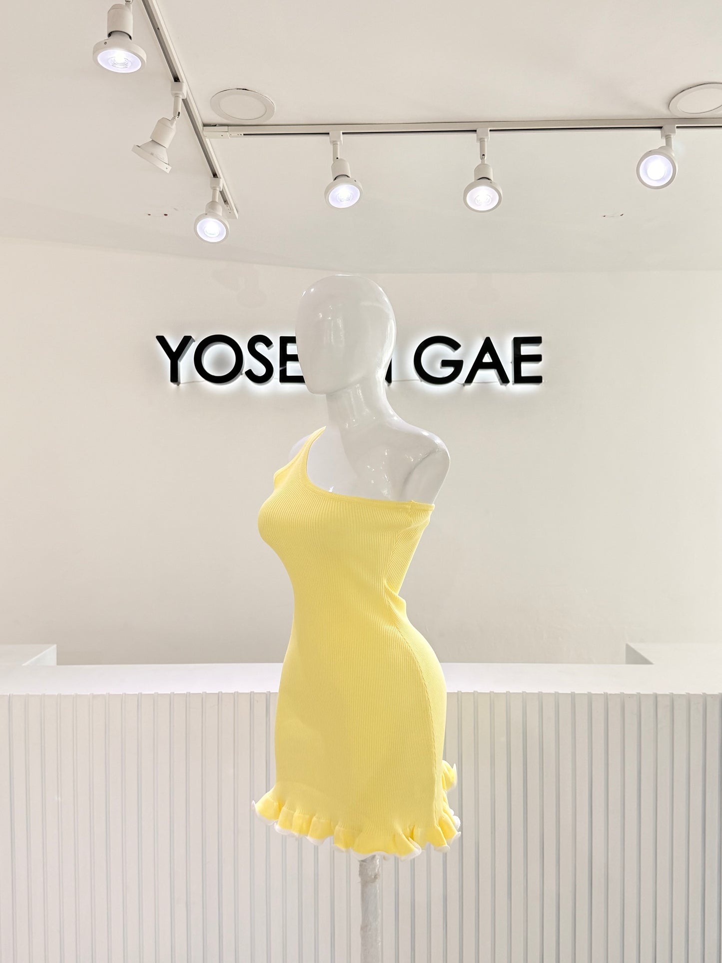 Vestido Amarillo Olan