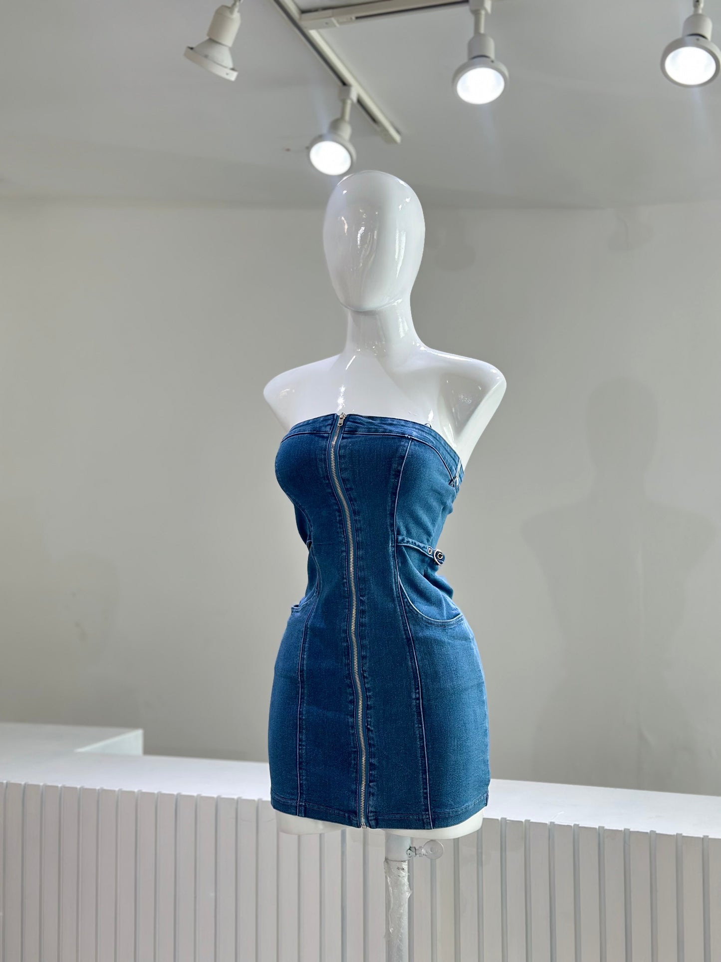Vestido Demin Cierre