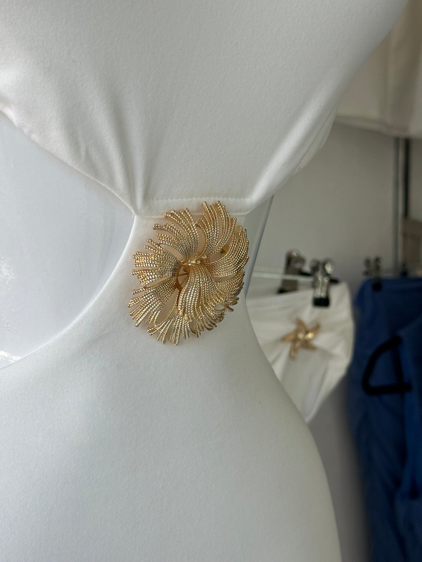 Vestido Flor Gold