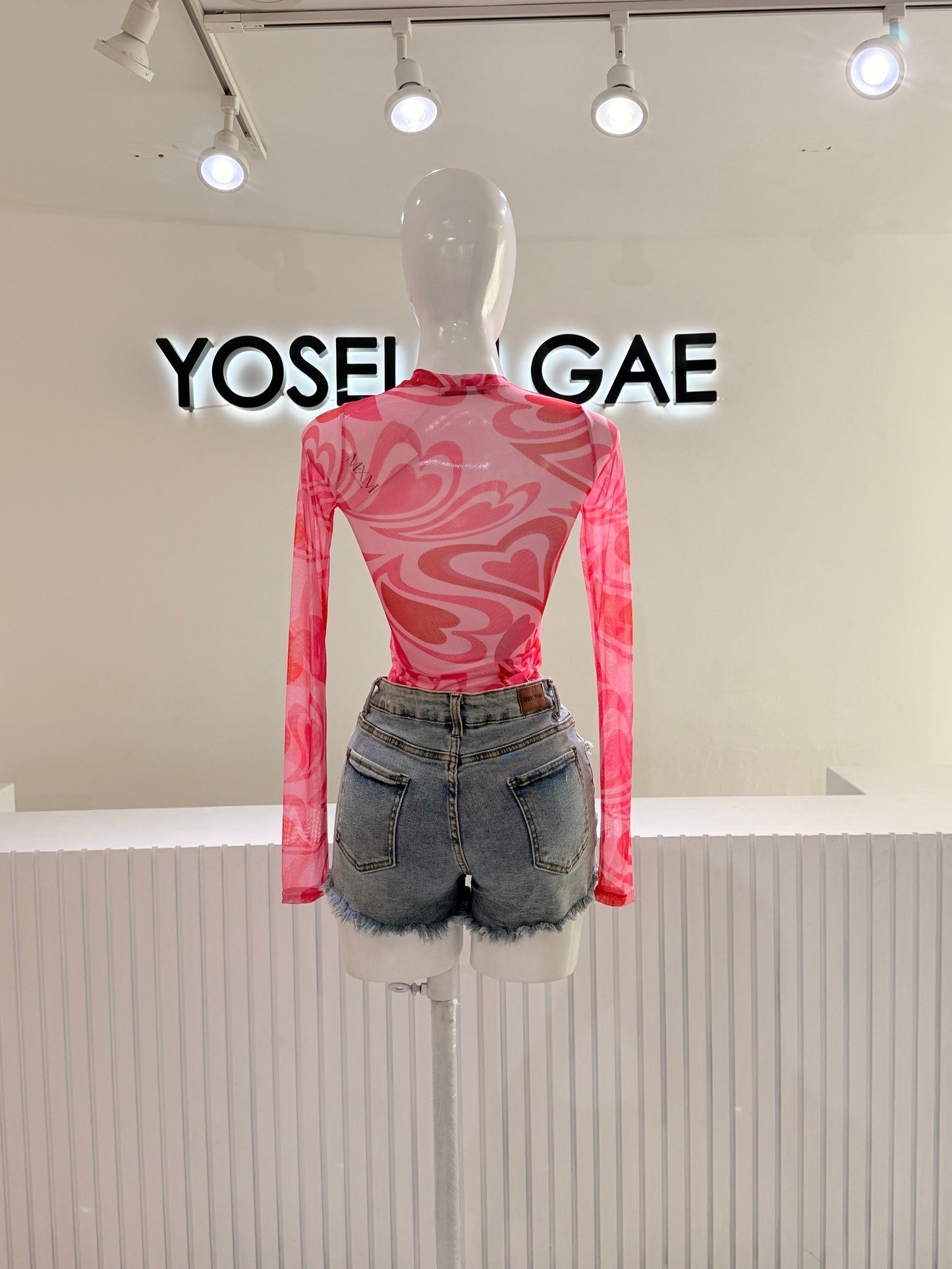 Blusa Mesh corazón