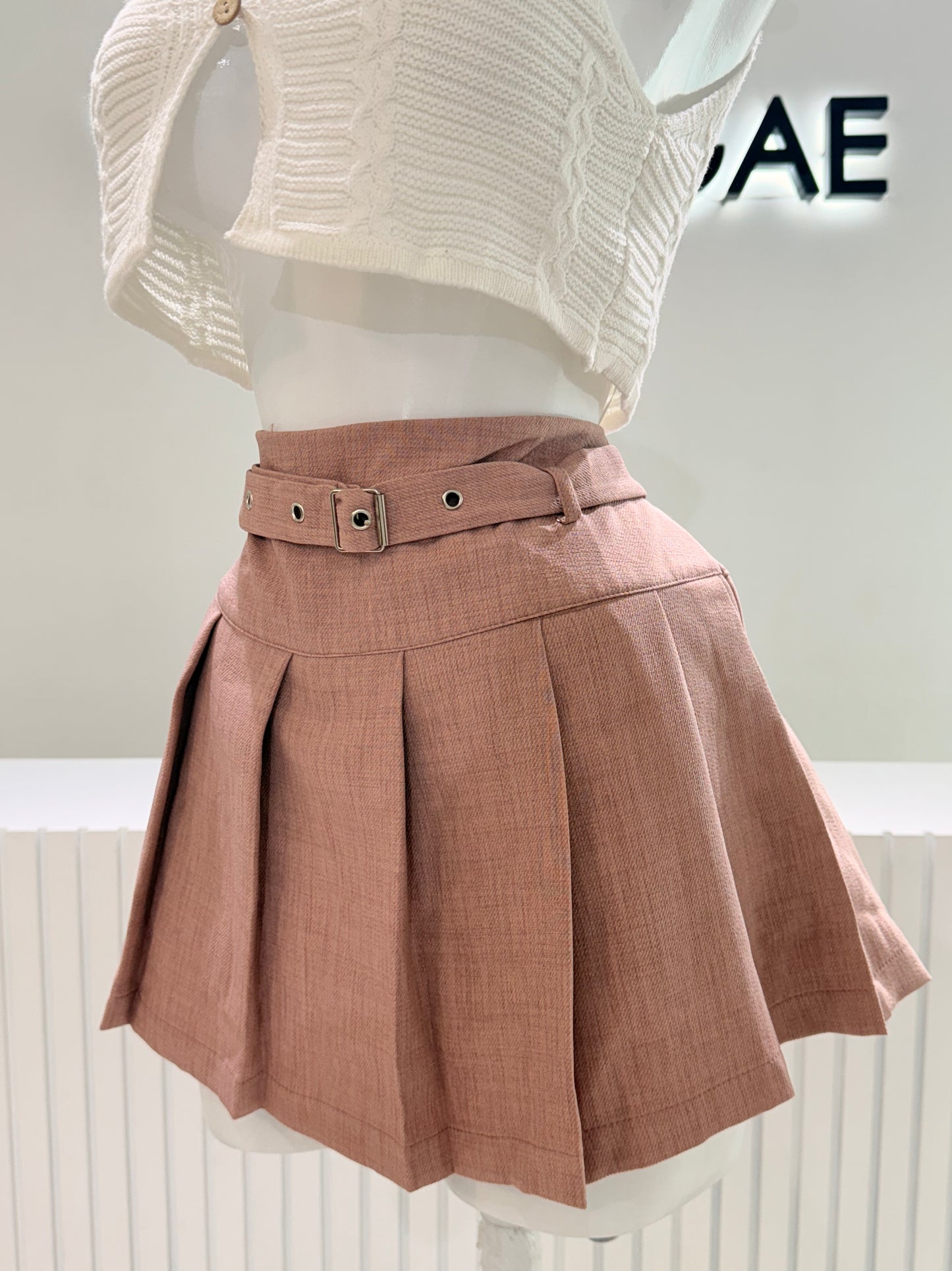 Falda Mini Fajo Rosa