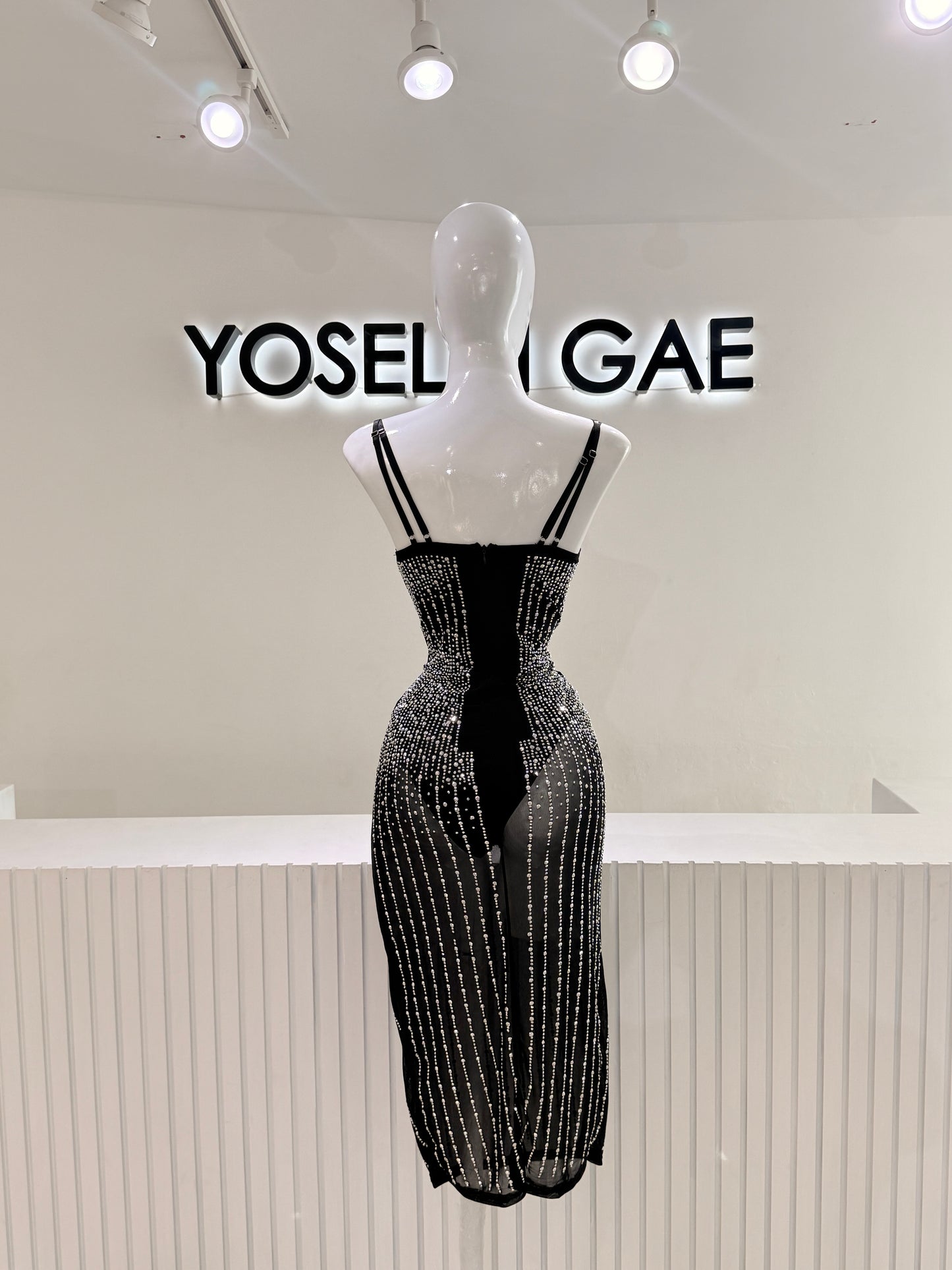 Vestido Piedras Negro