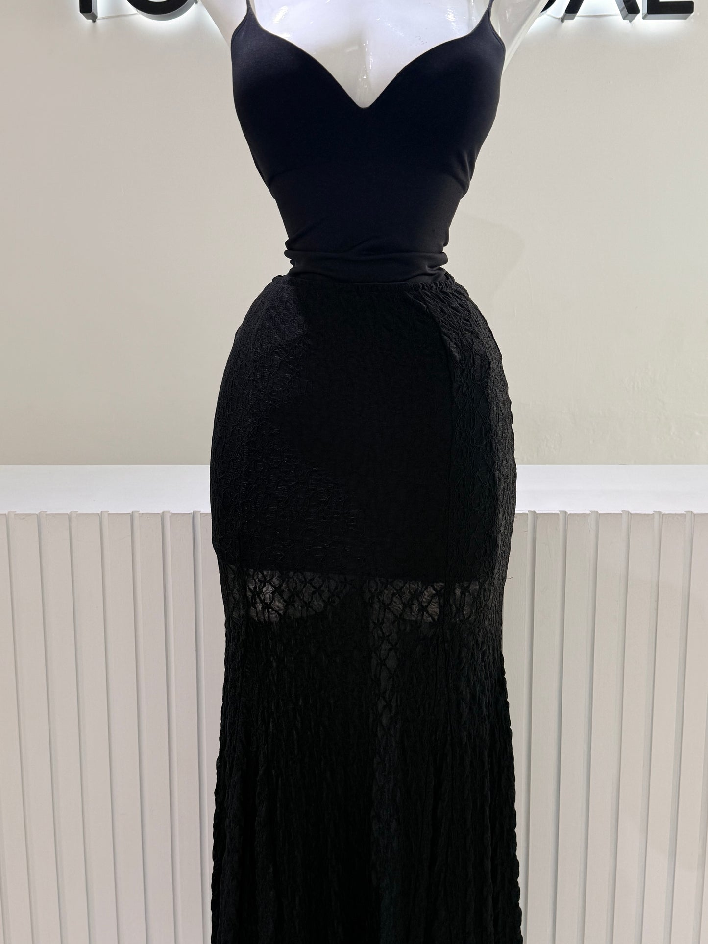 Falda Encaje Black