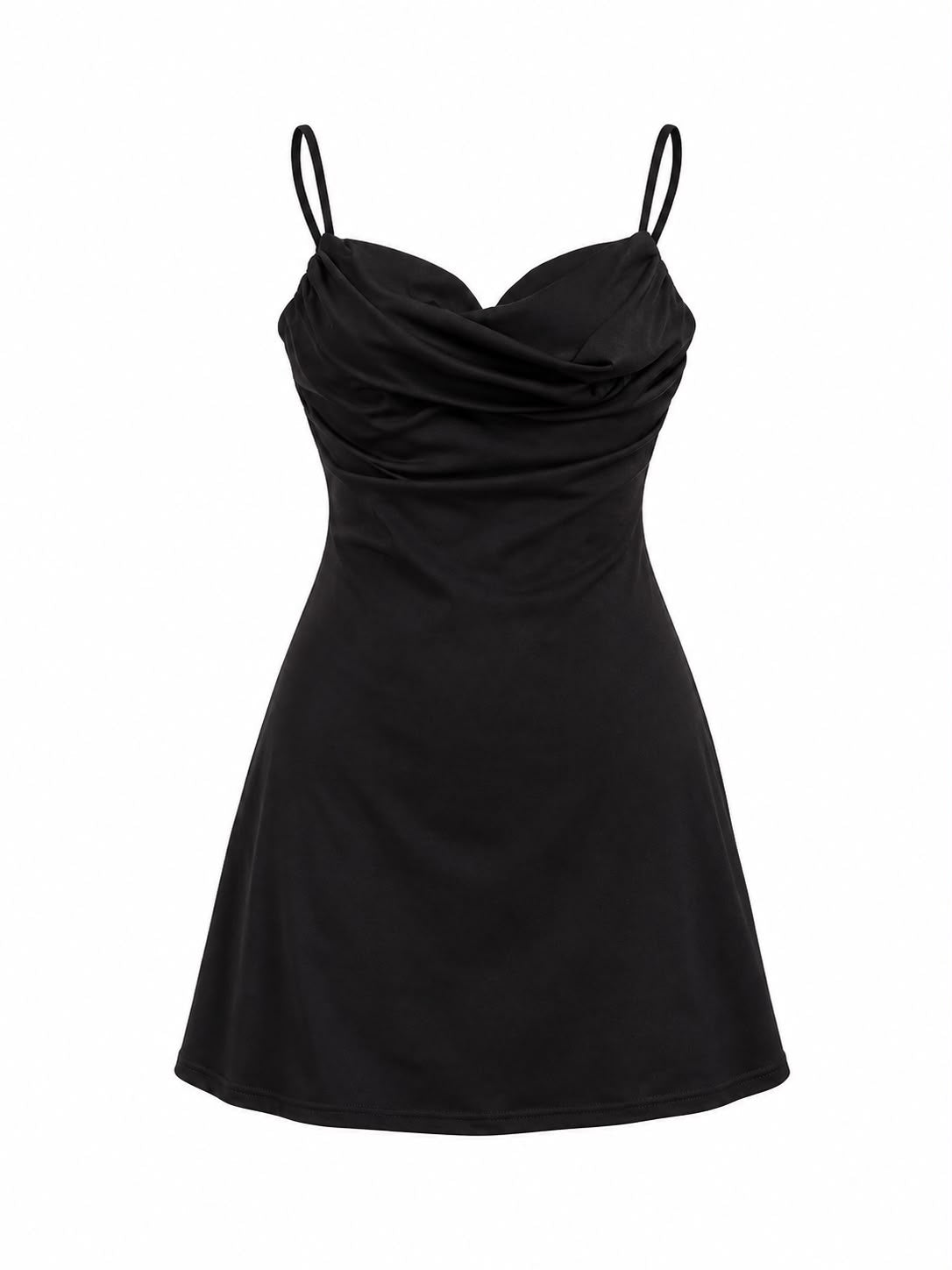 Vestido escote plisado