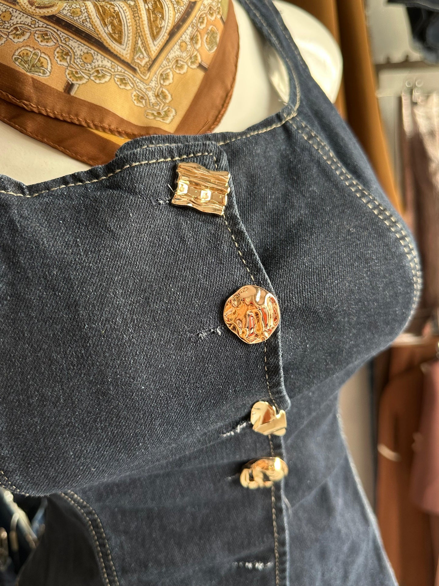 Blusa Demin Vaquera