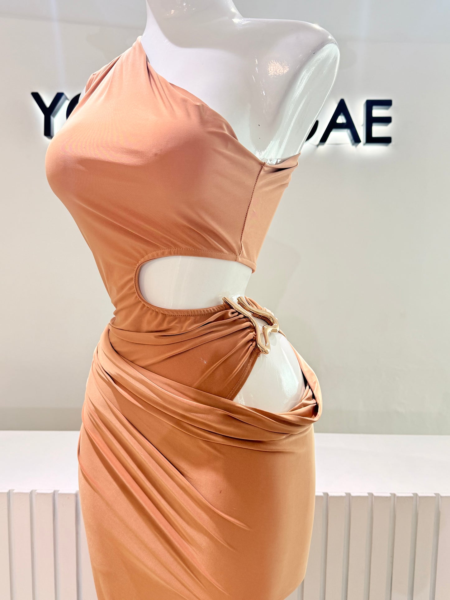 Vestido Griego Beige