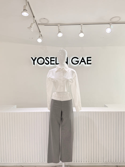 Pantalón Gris Borde