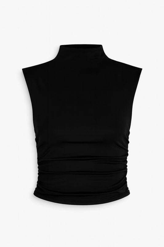 Blusa Negra Ebano Ajustado