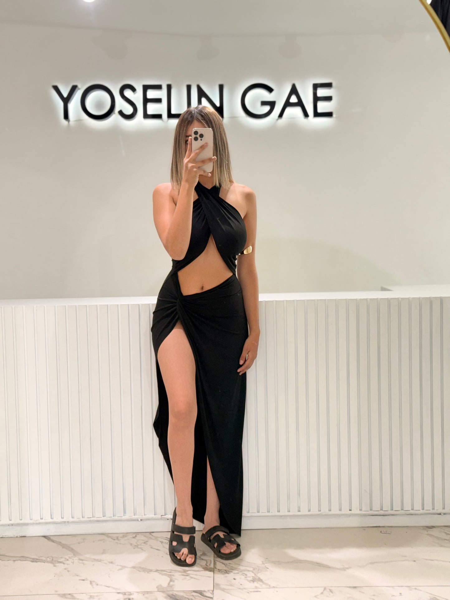 Vestido Cruzado Negro