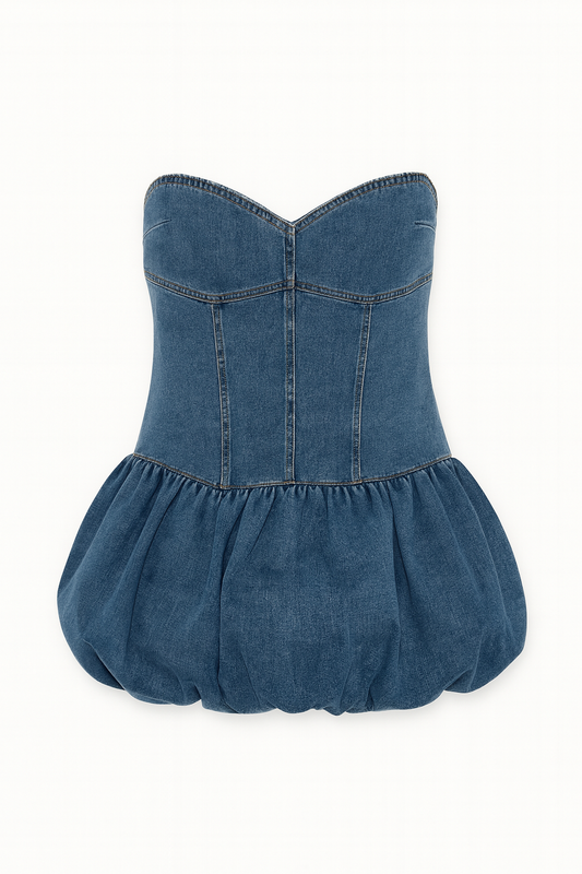 Vestido Demin Globo