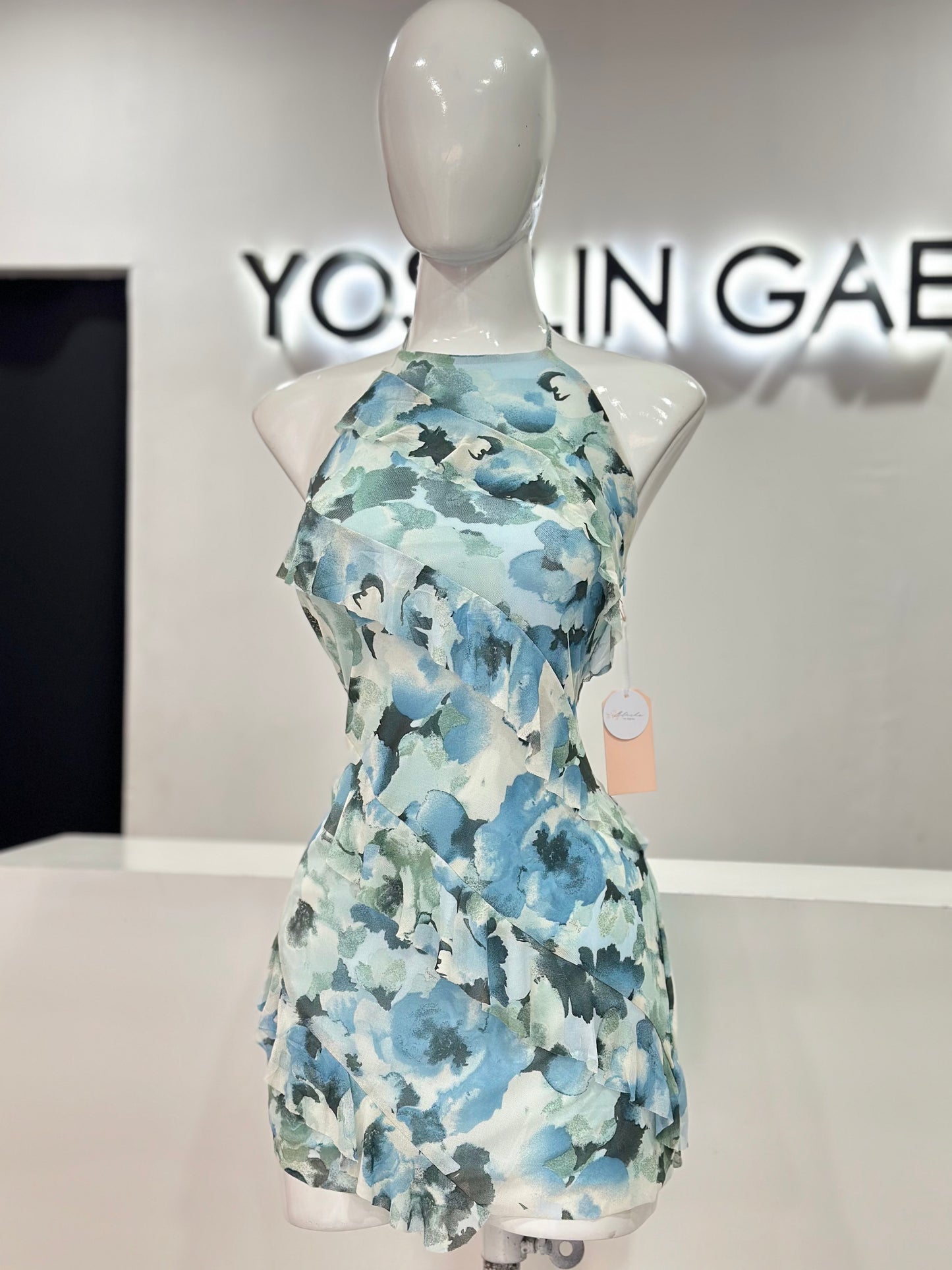 Vestido Flores Blue