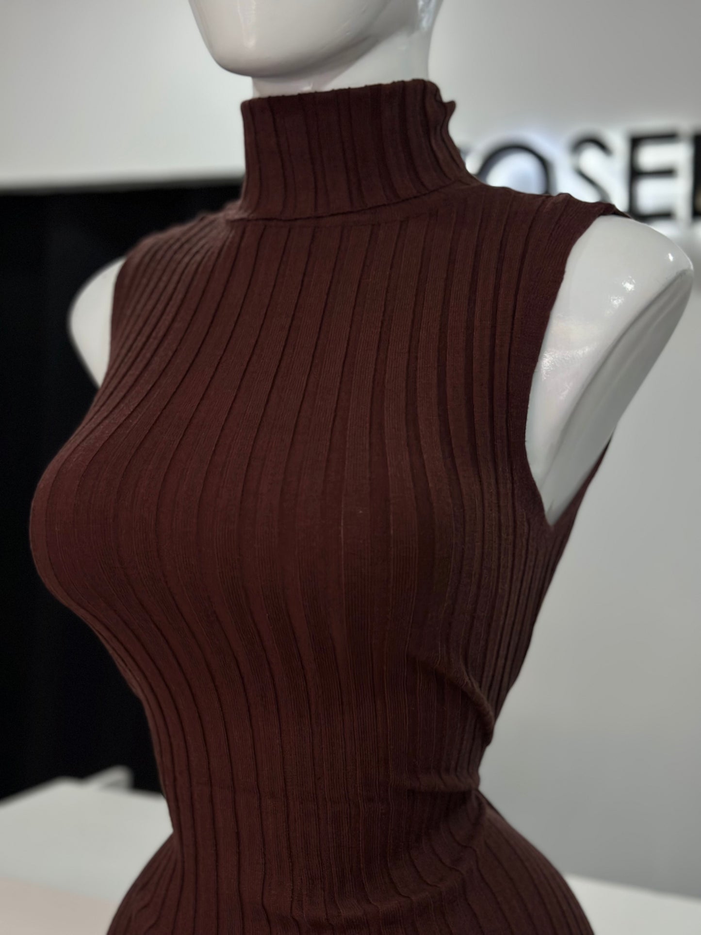 Vestido Tejido Cuello