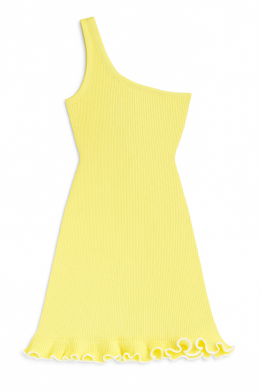 Vestido Amarillo Olan