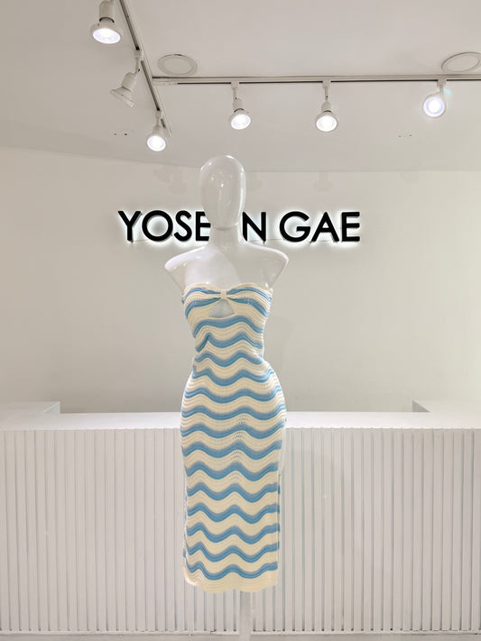 Vestido Ondas Blue