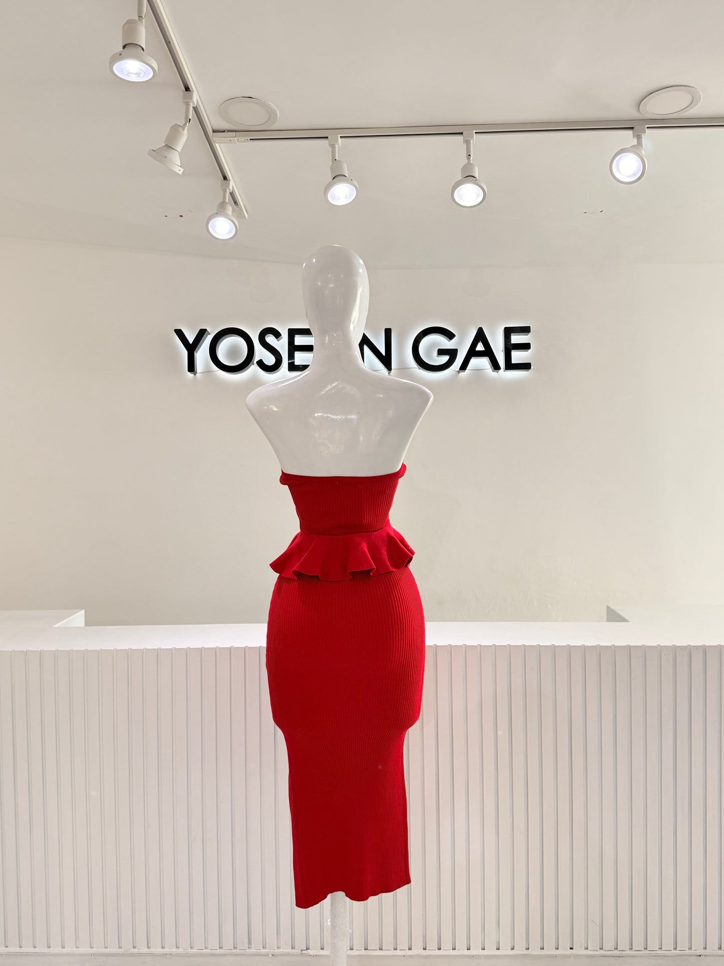 Vestido Estraple Olan Rojo