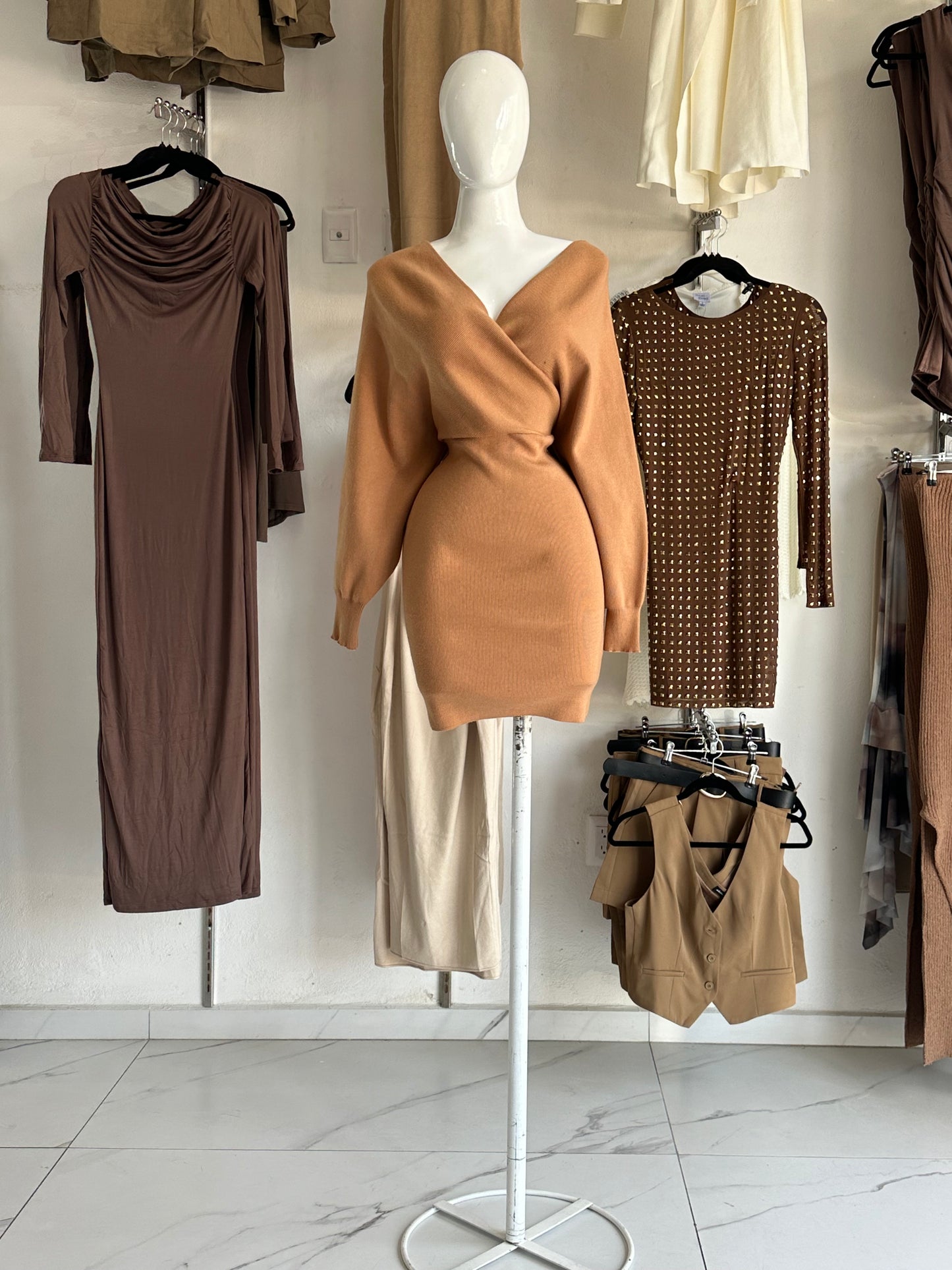 Vestido Camel Sandra