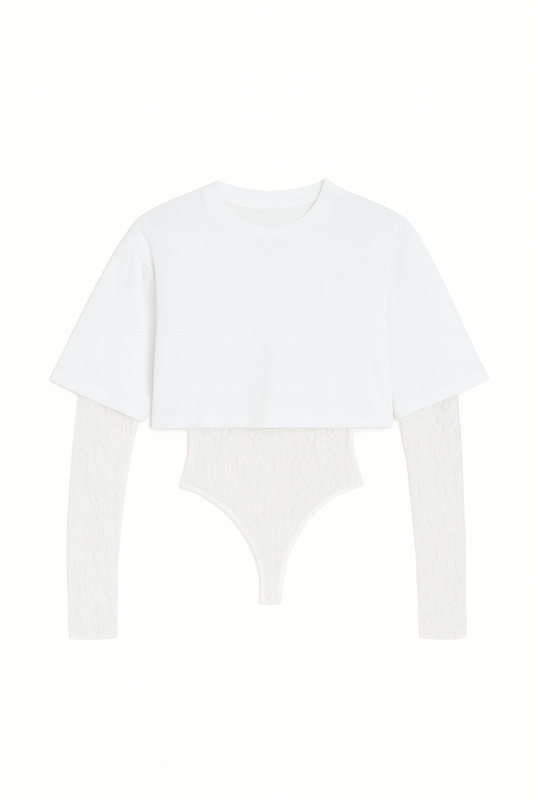 Blusa Encaje Blanca