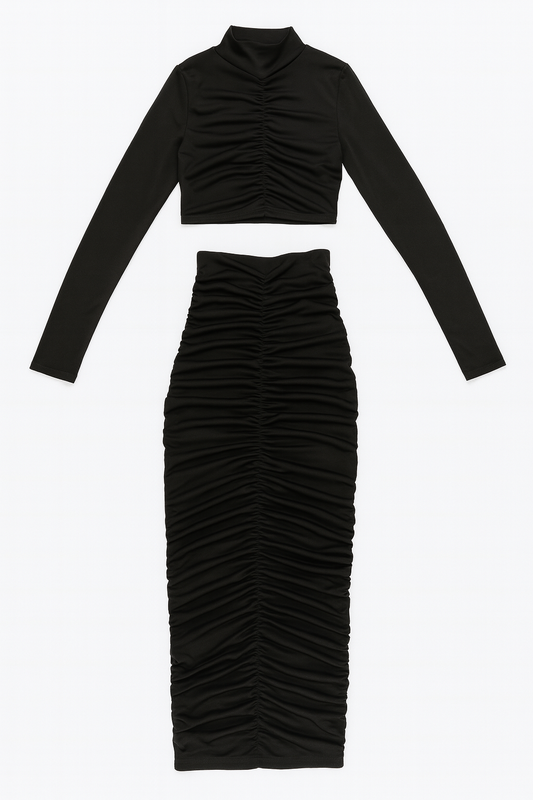 Set Plizado Black