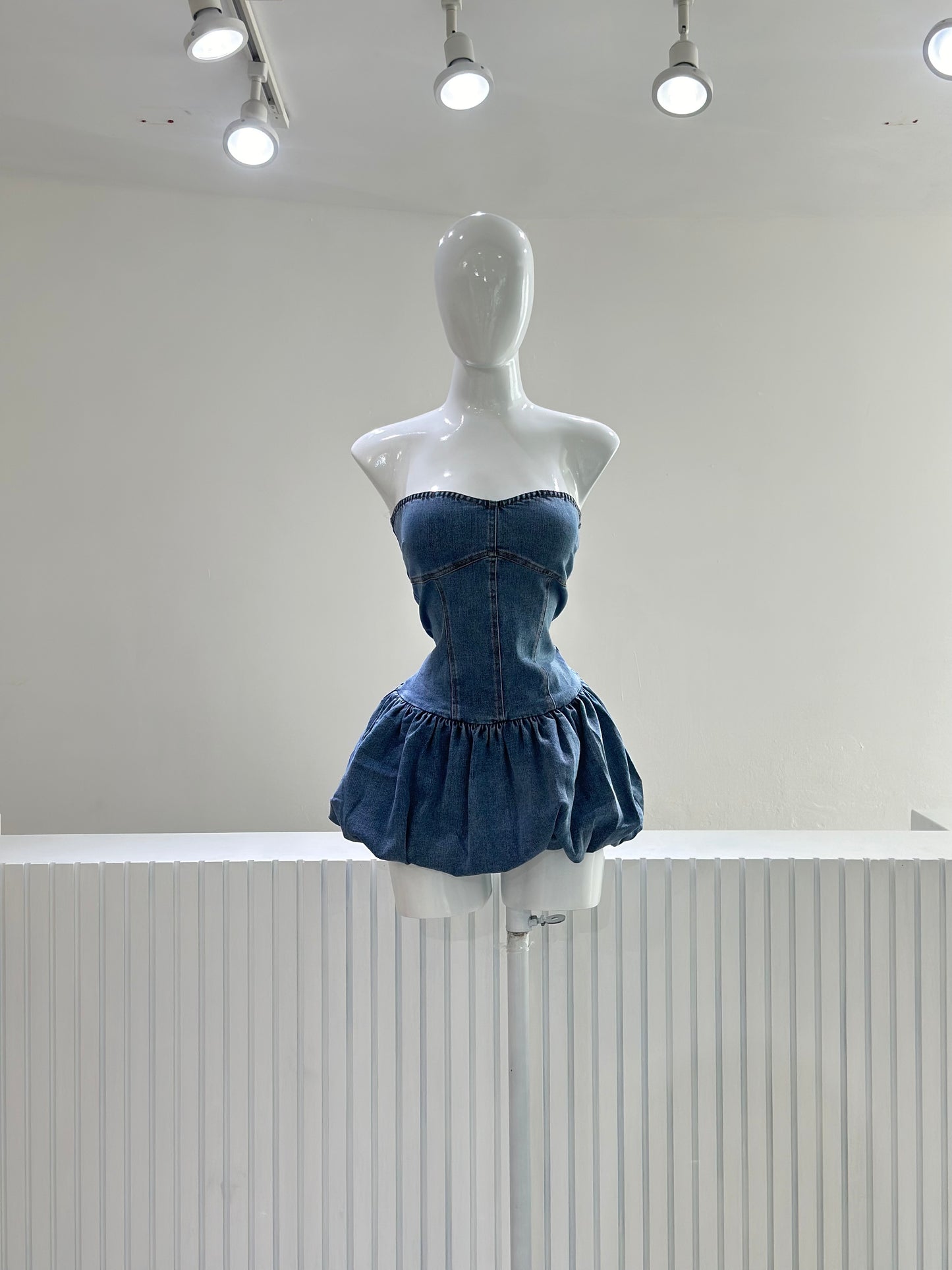 Vestido Demin Globo