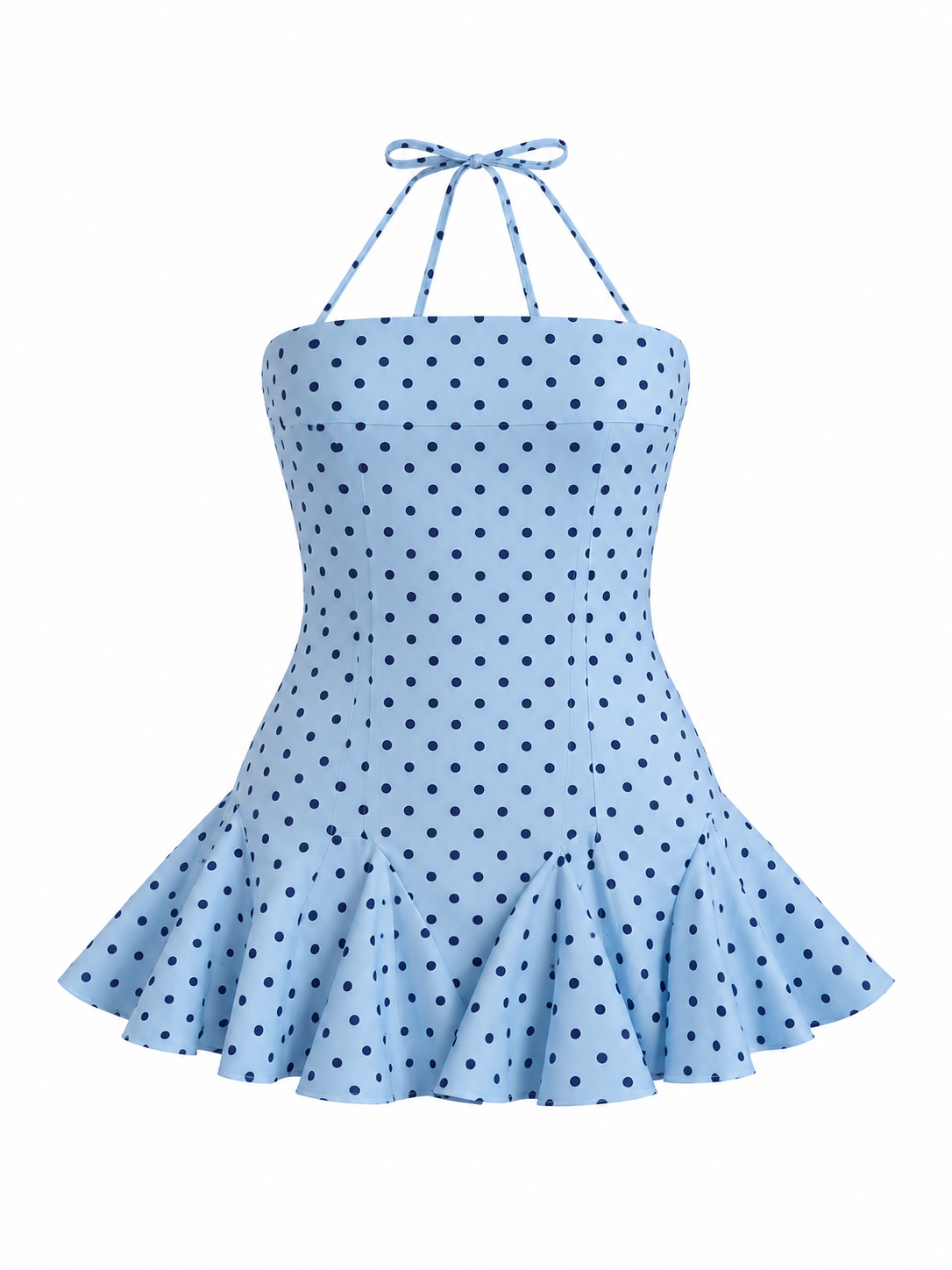 Vestido Polca Blue