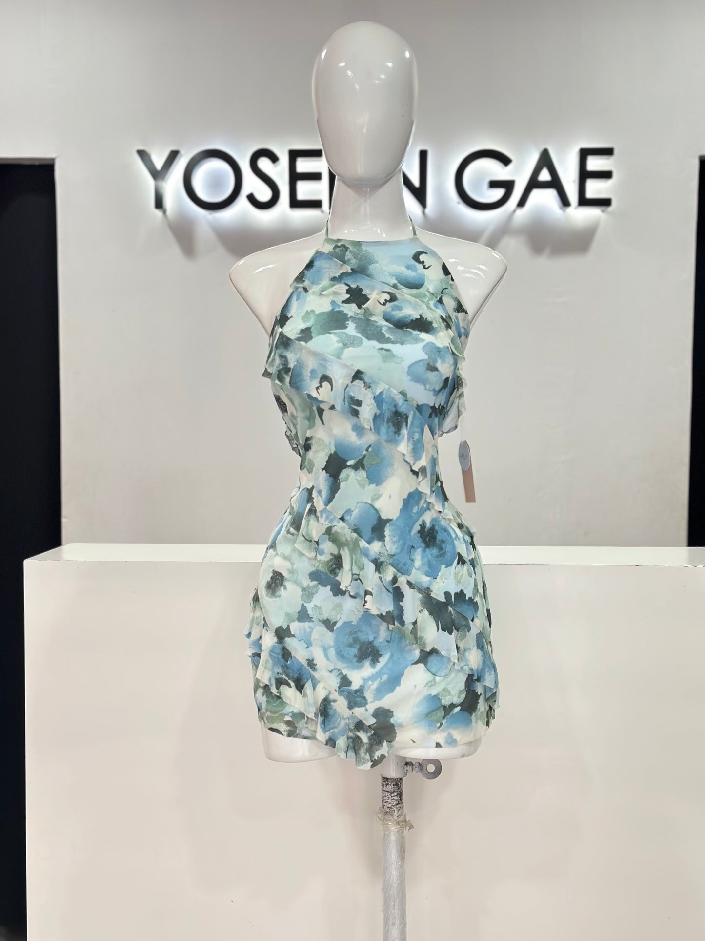 Vestido Flores Blue
