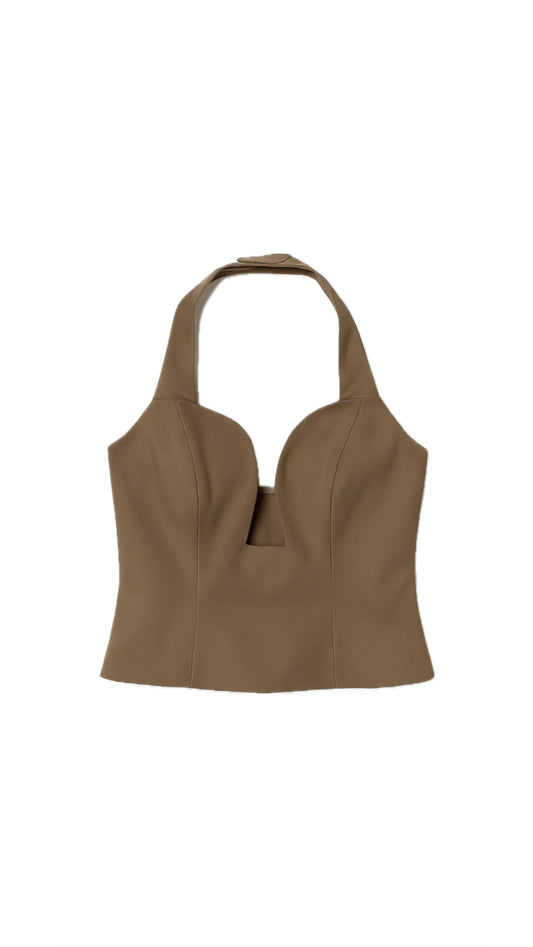 Blusa Elizabeth Camel