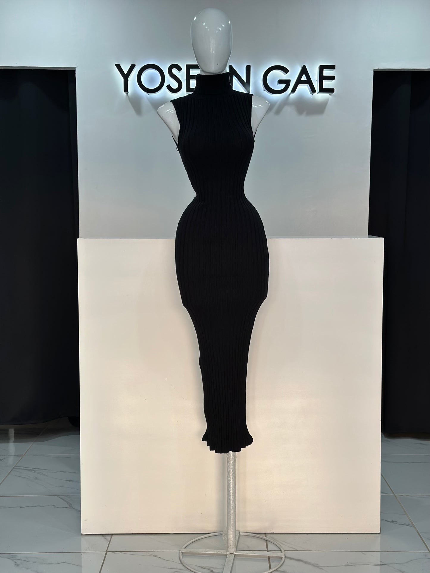 Vestido Tejido Cuello