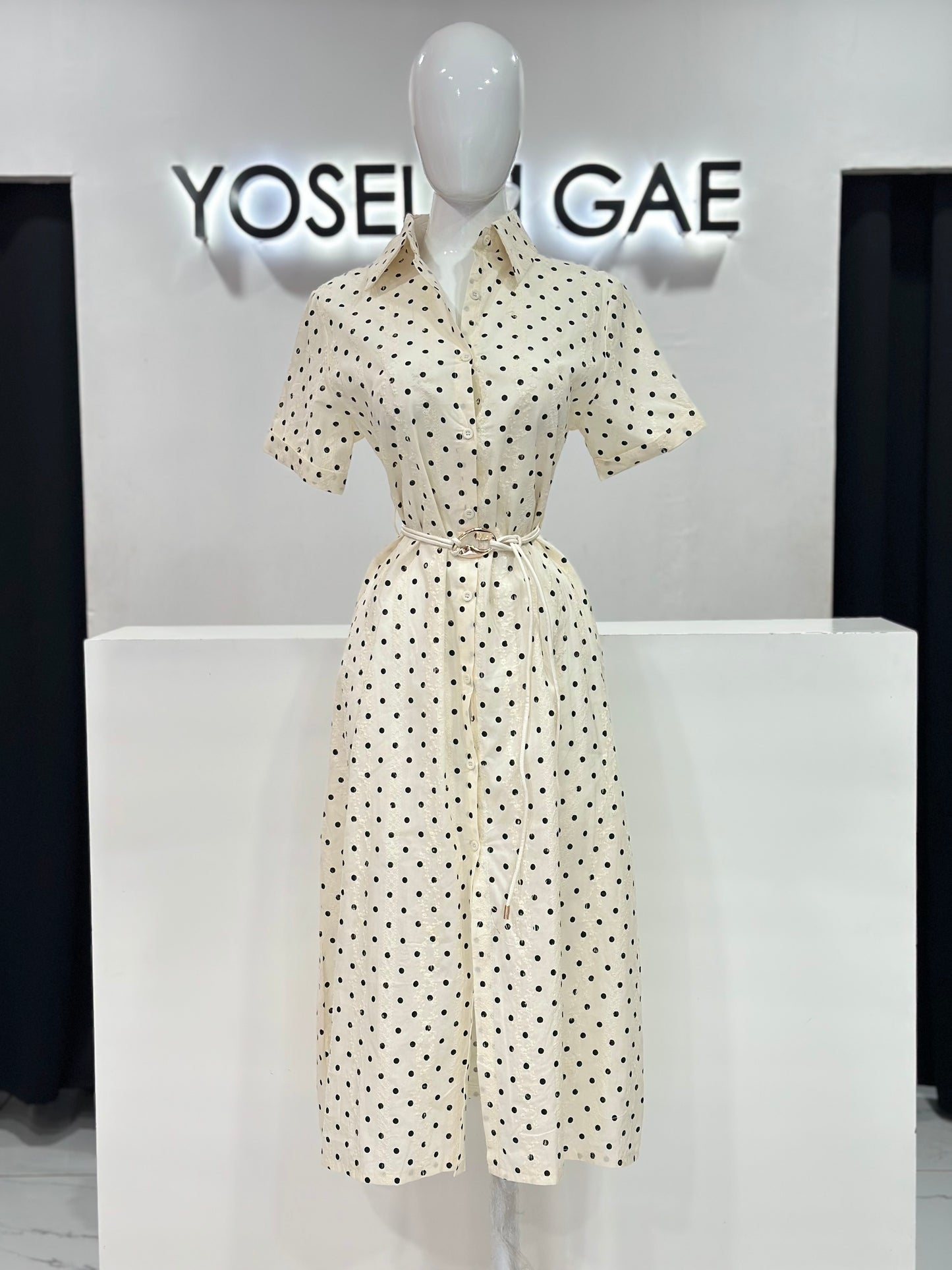 Vestido Lunares Lino