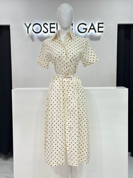 Vestido Lunares Lino