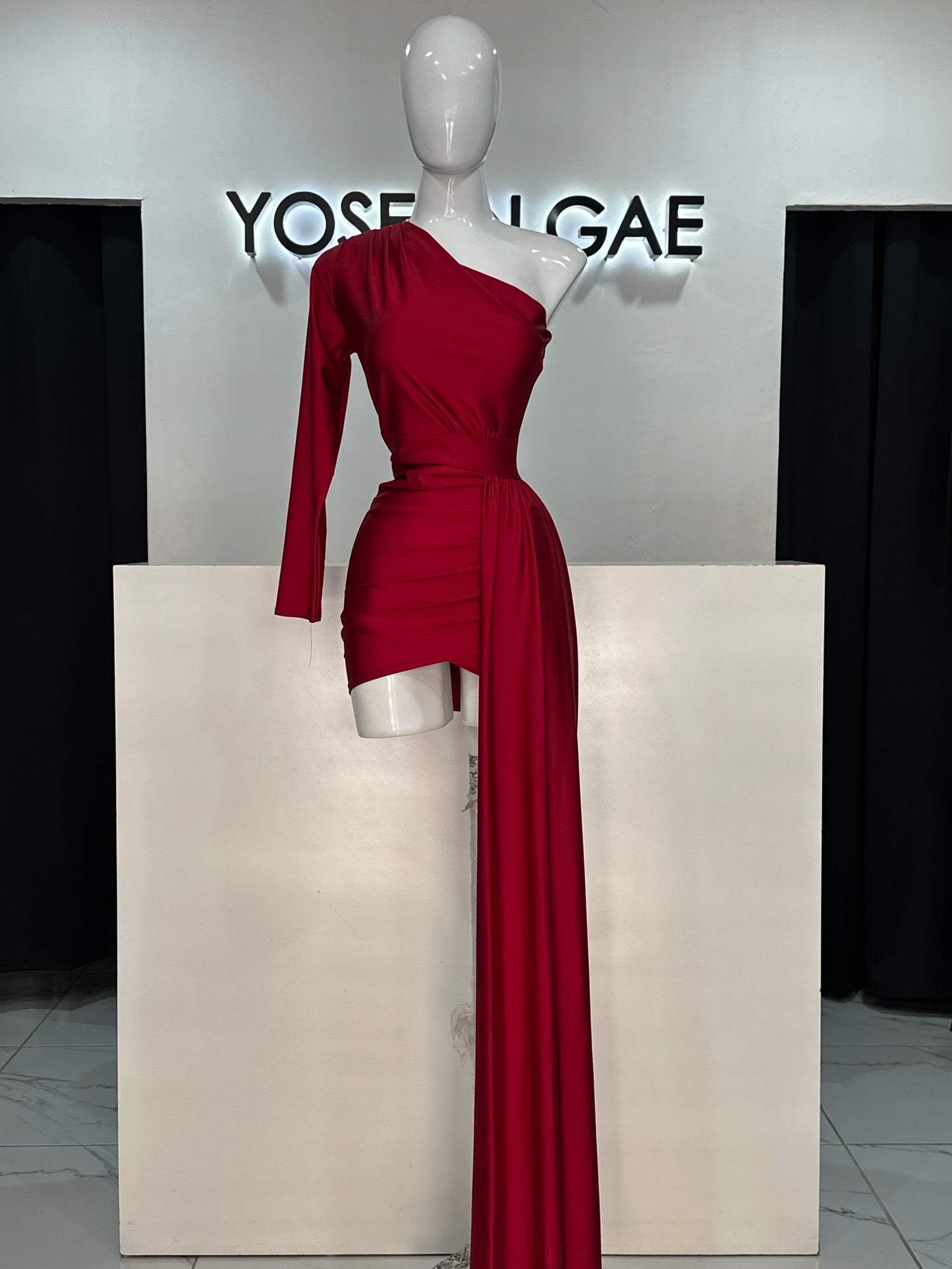 Vestido Tinto Plisado