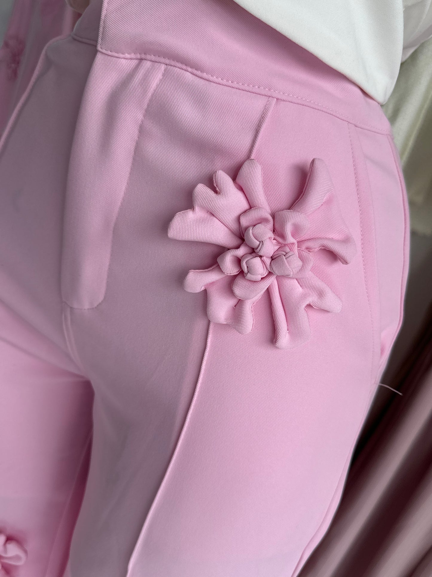 Pantalón Flores Rosa