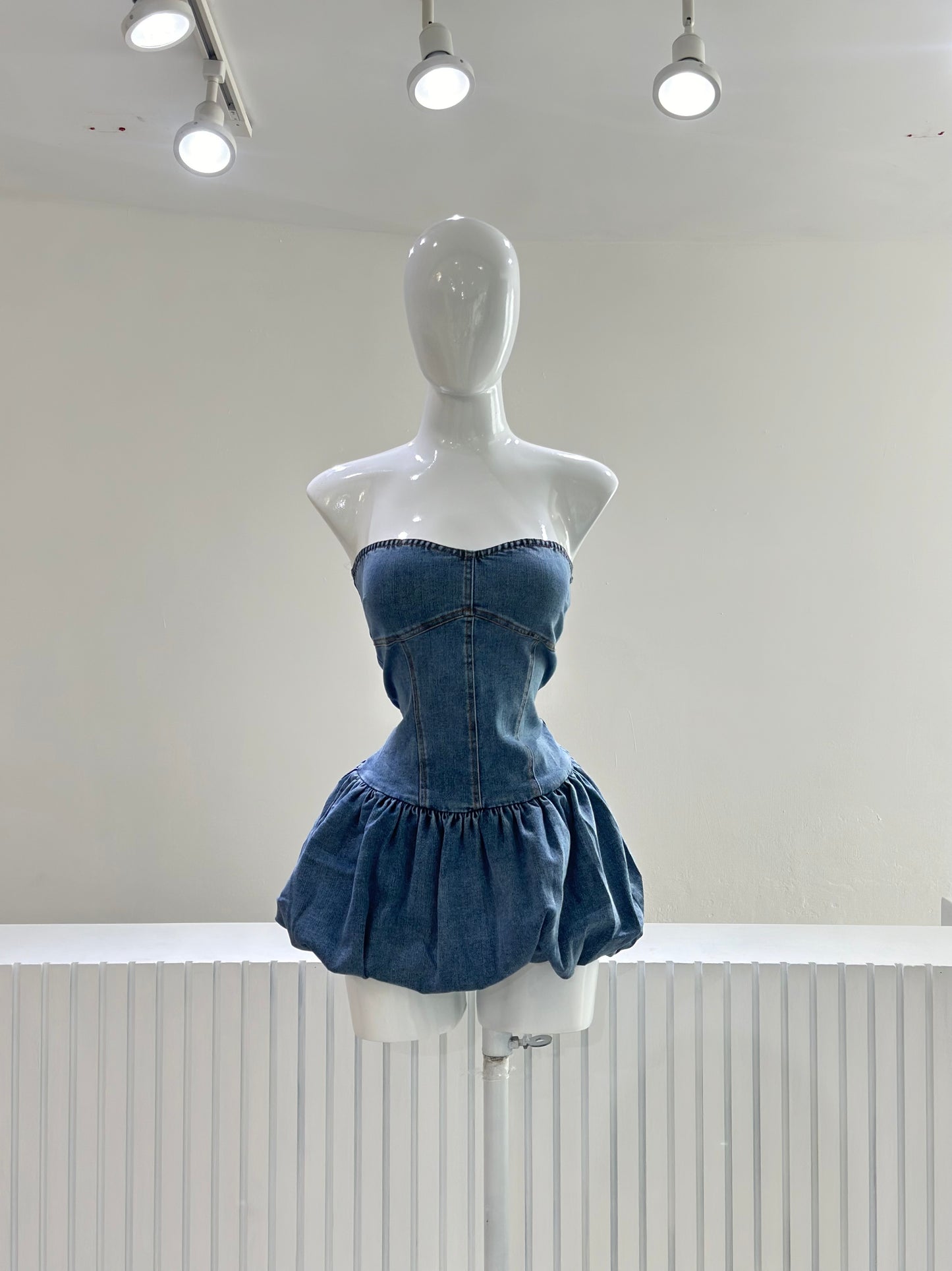 Vestido Demin Globo