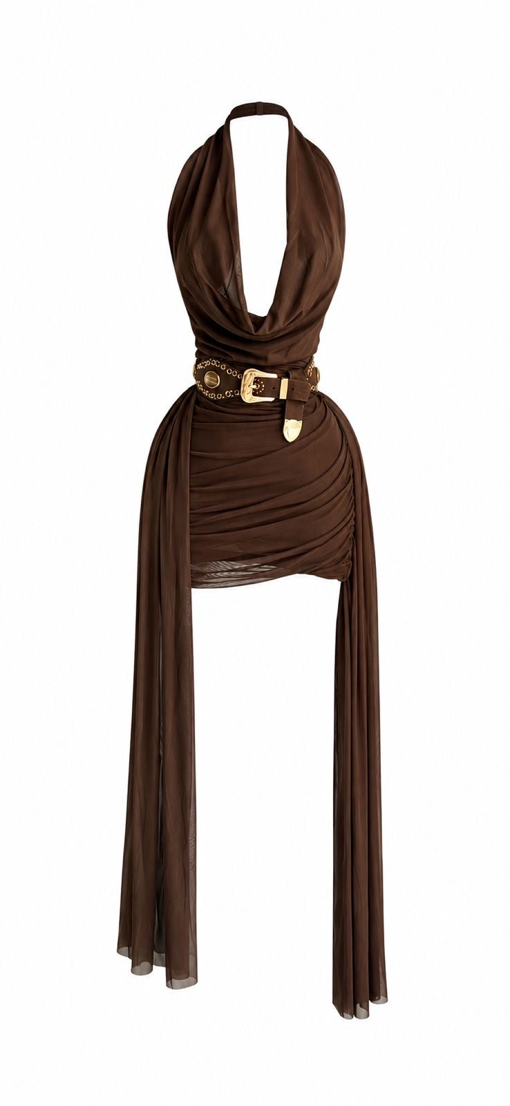 Vestido Mesh Chocolate