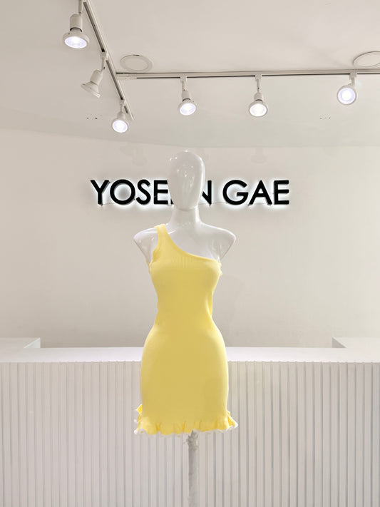 Vestido Amarillo Olan