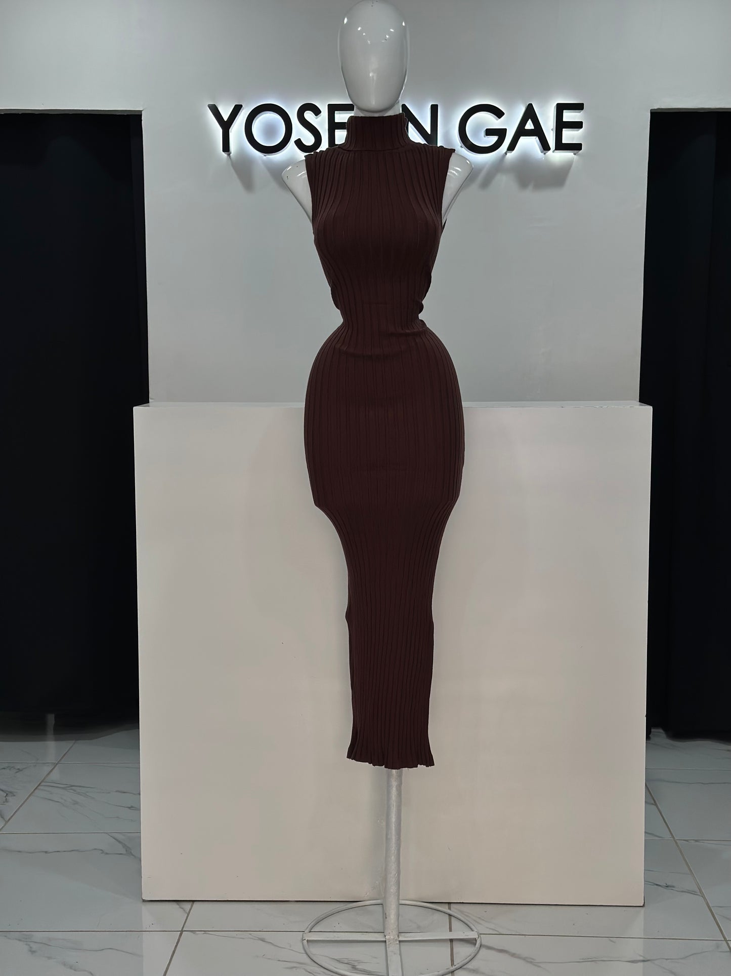 Vestido Tejido Cuello