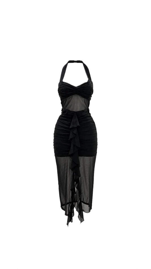 Vestido Mesh Olan Black