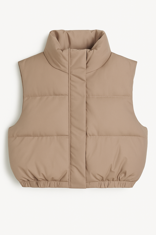 Chaleco Básico Beige