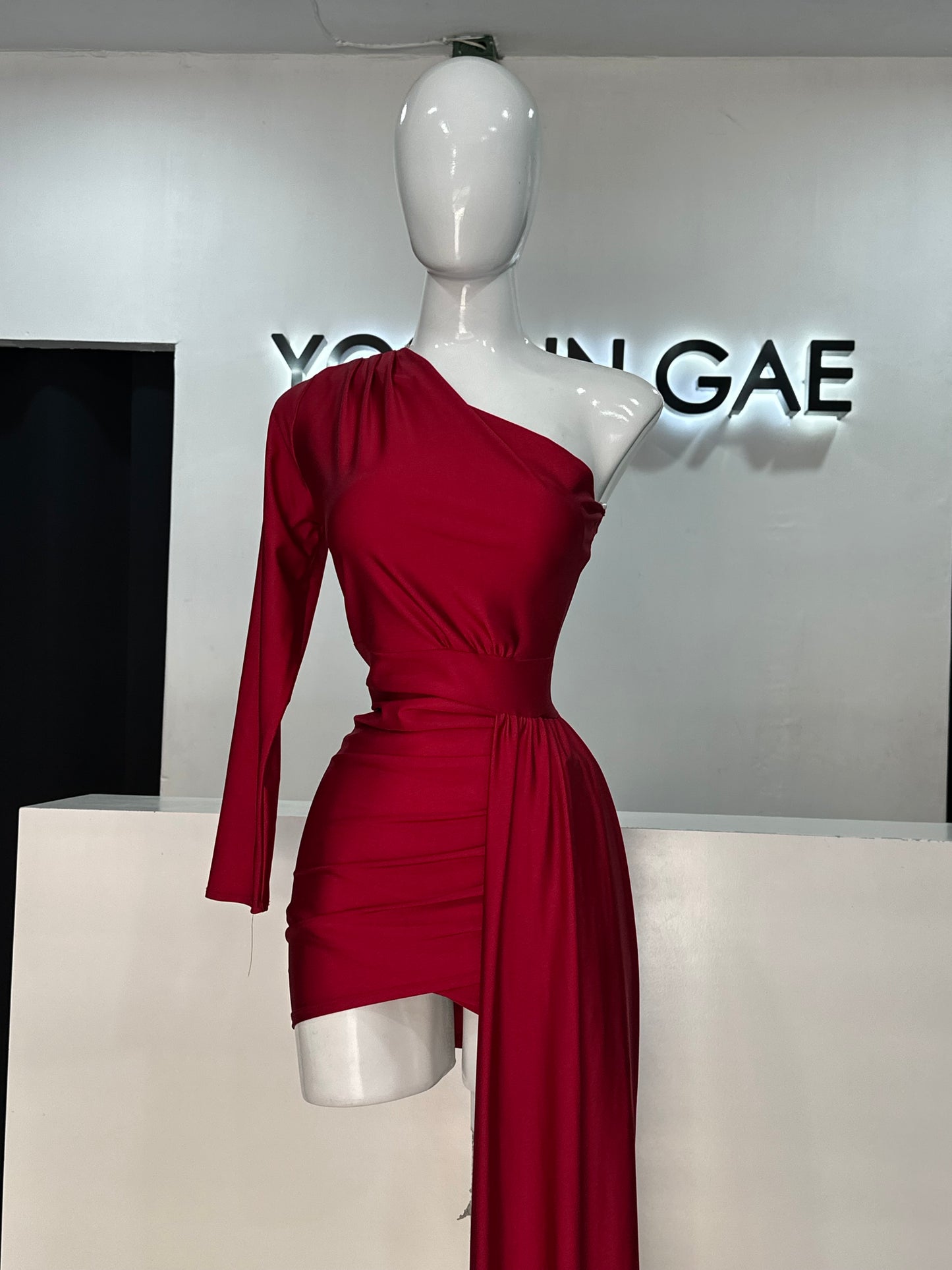 Vestido Tinto Plisado