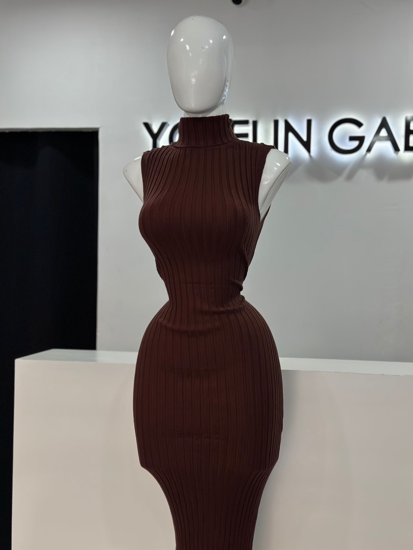 Vestido Tejido Cuello