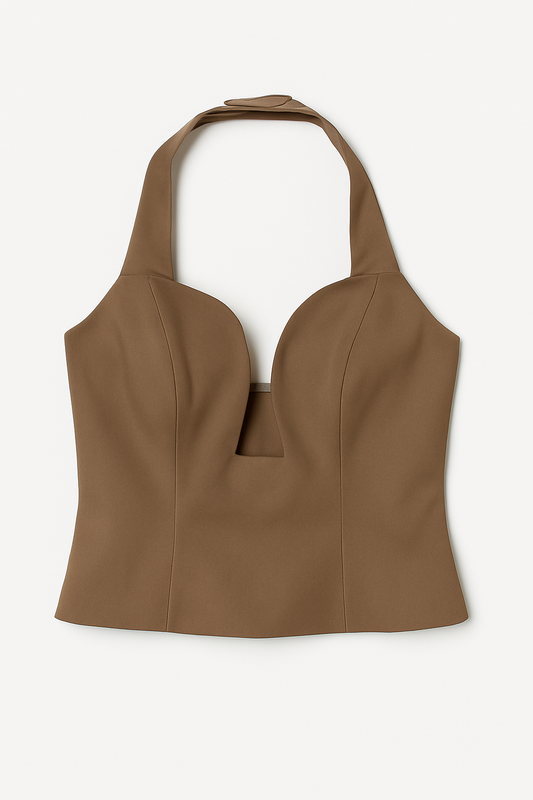 Blusa Elizabeth Camel