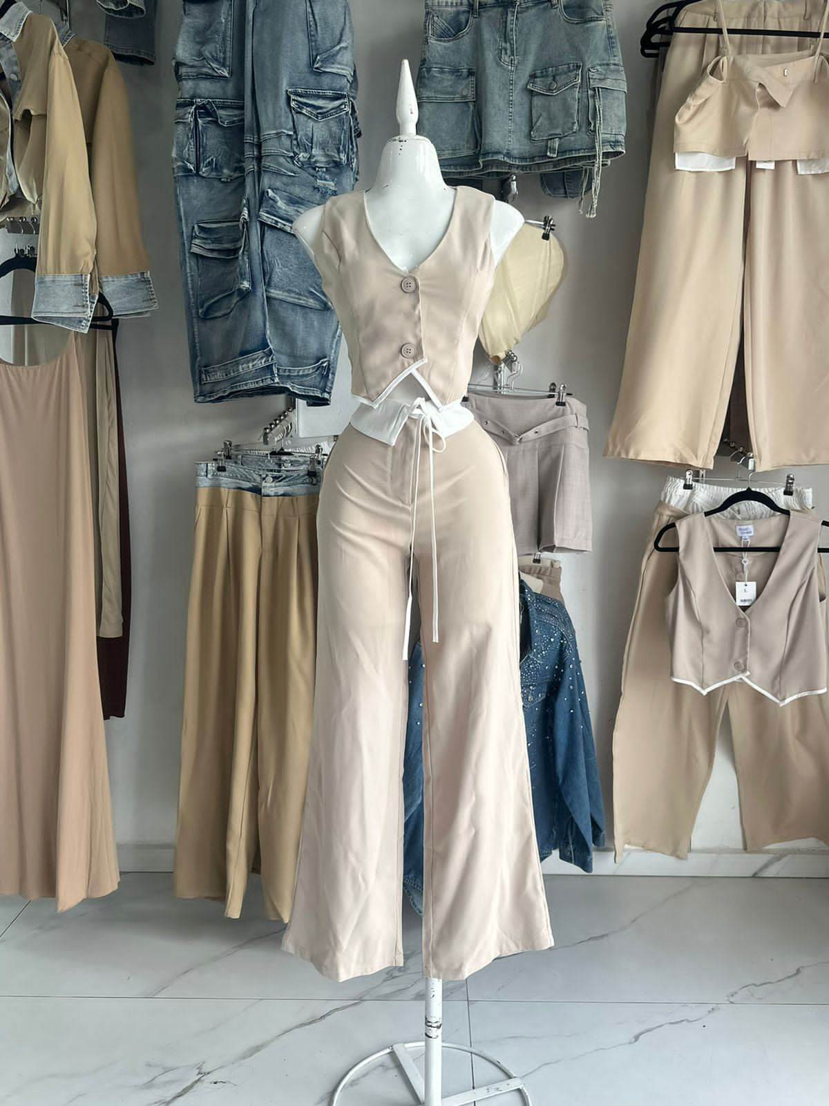 Set beige Bicolor