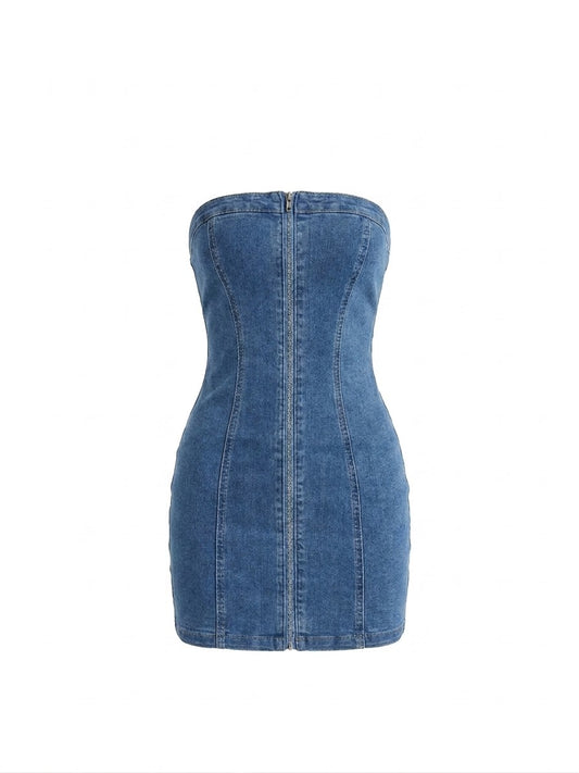 Vestido Demin Cierre