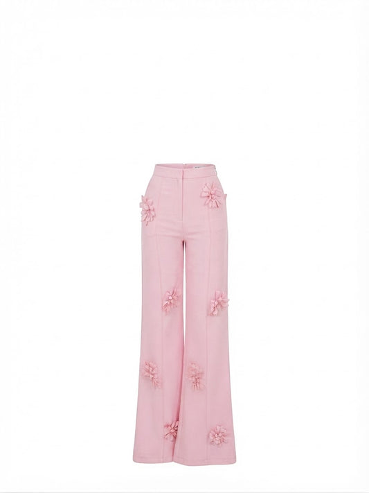 Pantalón Flores Rosa