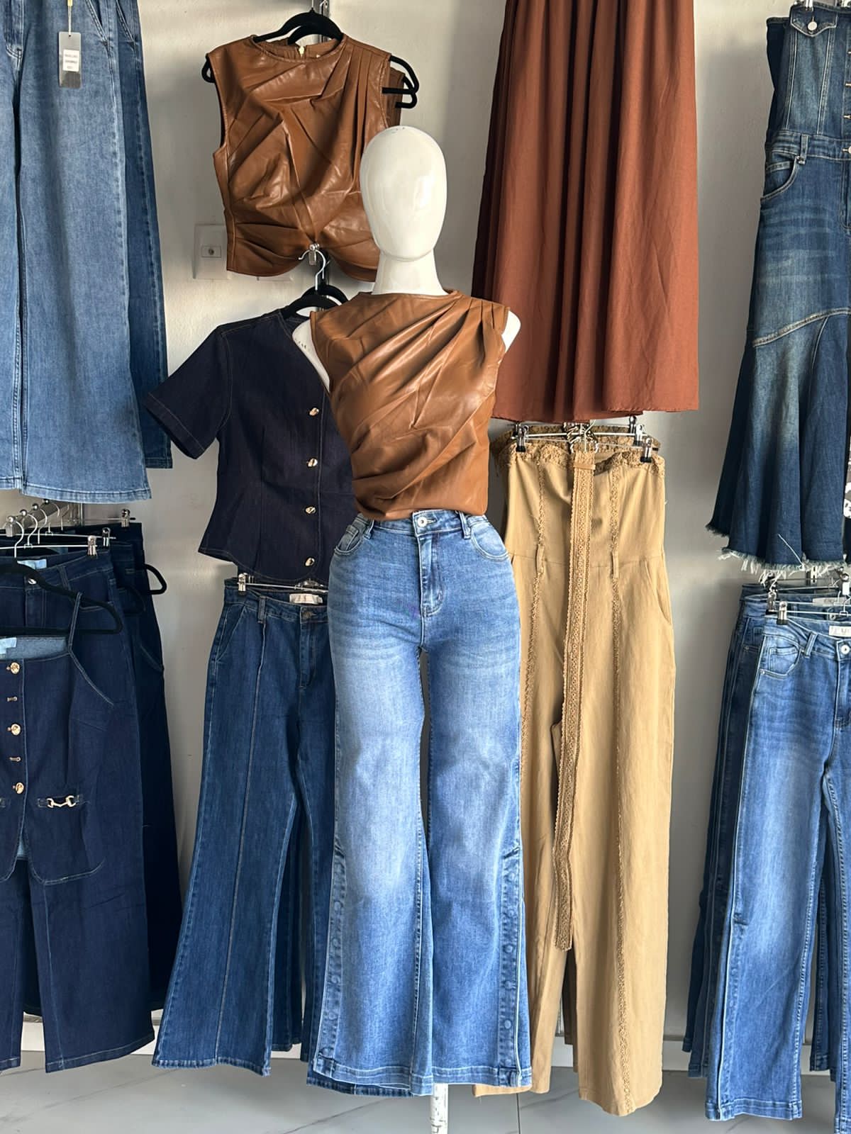 Blusa vinil plizada