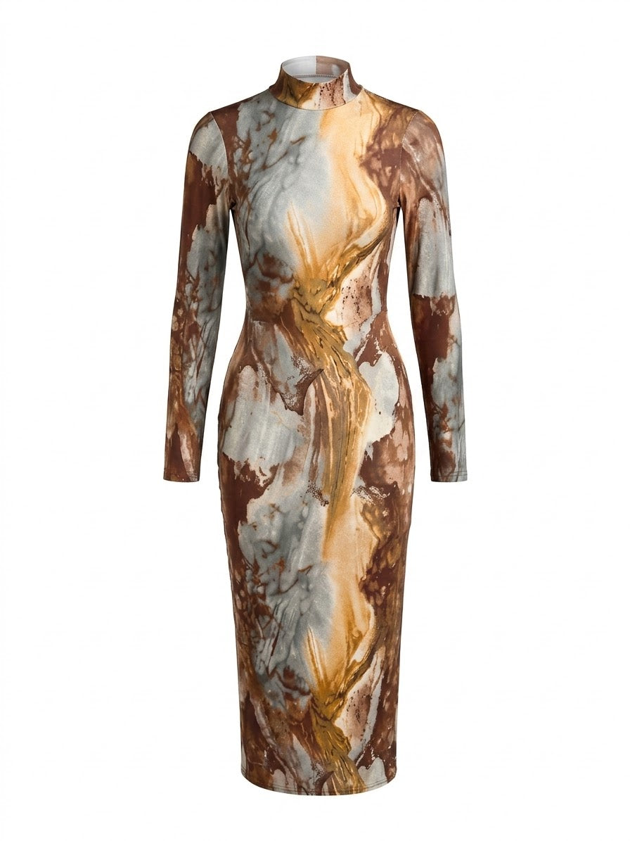 Vestido Mármol Coffe
