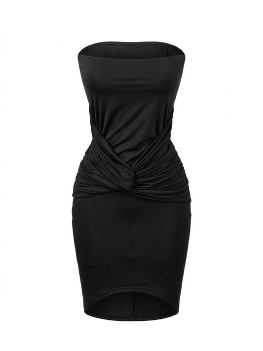 Vestido Nudo De Medianoche